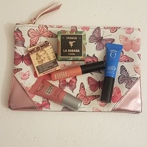 Cosmetic bag with products